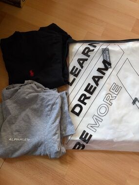 Ralph lauren and alphalete tshirt bundle - 3 shirts